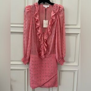 Amable Fashion Nova Pink Rhinestone Dress